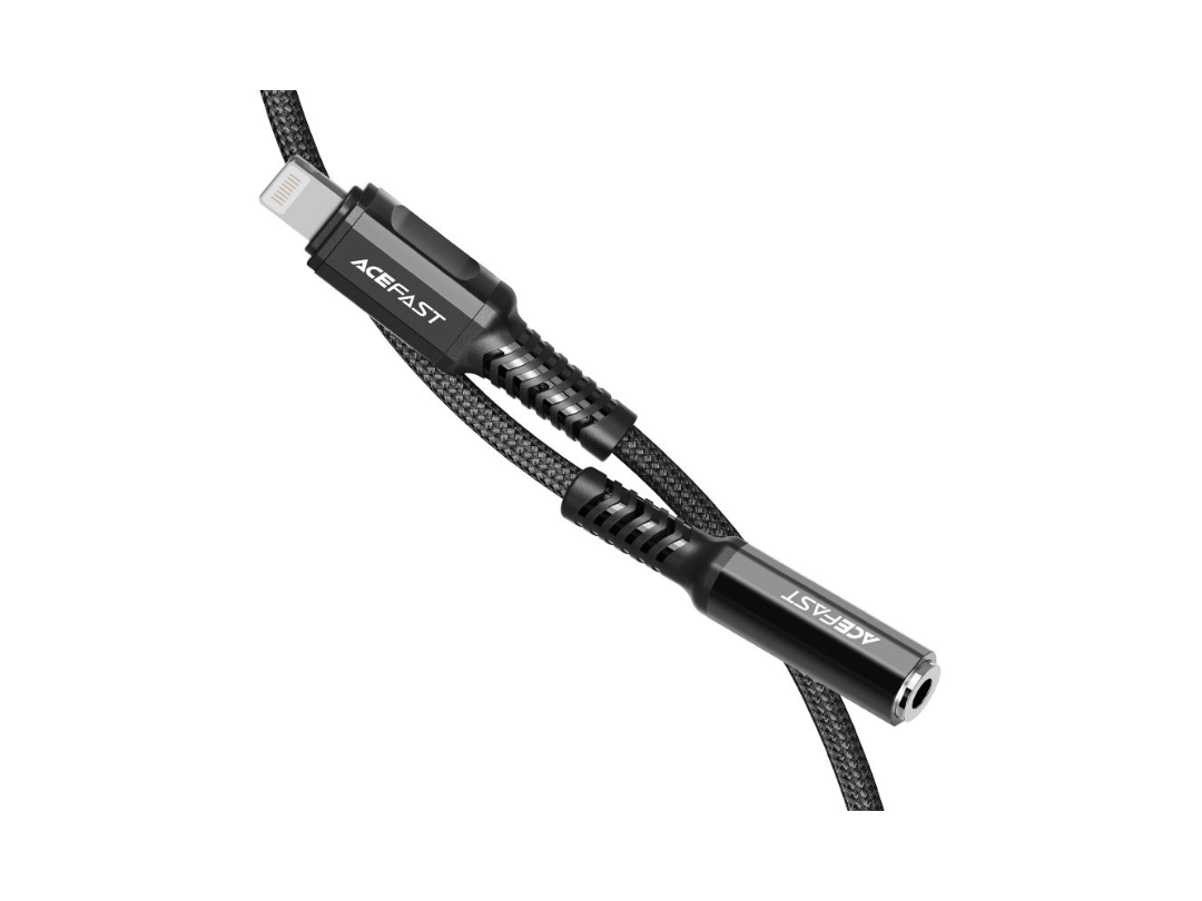 ACEFAST C1-05 Lightning to 3.5mm Audio Cable, MFI Certified - 0.18m ACEFAST C1-05 Lightning to 3.5mm Audio Cable, MFI Certified - 0.18m